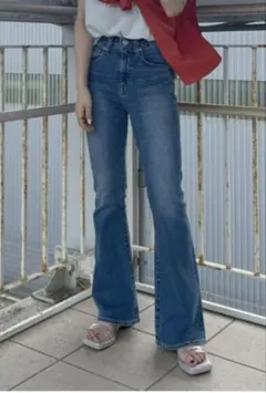 RODEOCROWNS WIDE HEM DENIM美脚フレアジーンズ