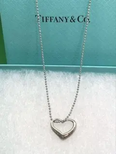 TIFFANY ミルグレイン ハート ペンダント ネックレス - メルカリ
