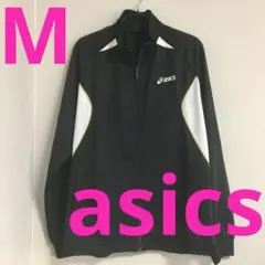 asics アシックス ジャージ フルジップ ジャケットブラック M/上着