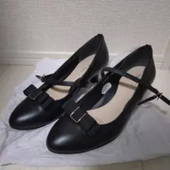 AOKIパンプス　LES MUES 黒　23.5cm　入学式　リクルート