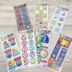 【匿名配送】ポケモン キャラクターシール 12枚セット　初代　レア 希少 初期 アマダ ポケモンシール ゼニガメ イーブイ リザード