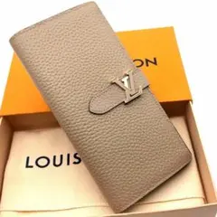 【新品近い】ルイヴィトン　トリヨン　カプシーヌ　ヴェルティカル　二つ折り財布