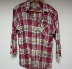 ジャーナルスタンダード　七分袖チェックシャツ Lサイズ