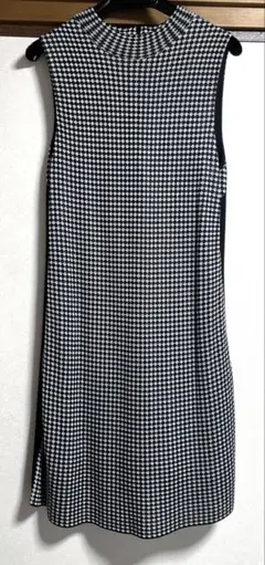 ザラ ZARA 千鳥格子柄 ロング ワンピース
