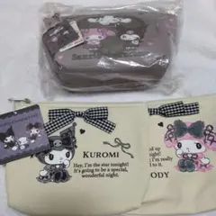 サンリオキャラクターズ クロミ マイメロディ ポーチ3個セットAvailアベイル