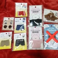 ぬいぐるみ用　ぬい服 小物8点セット　セリア　ヲタコレ　ぬい活のサムネイル