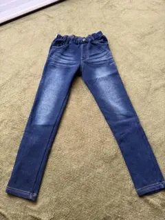 BREEZE ストレッチデニム あったかロングパンツ 130cm