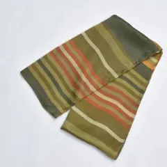 Stole ストール シルク調 マルチストライプ柄 薄手 スカーフ マフラー