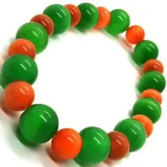 パワーストーンブレスレット☆グリーンキャッツアイ　オレンジキャッツアイ