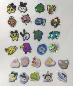 たまごっち　オーロラクリアシール　ぷっくりピースシール