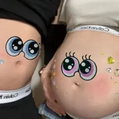 マタニティシール　マタニティフォト　セルフ　撮影