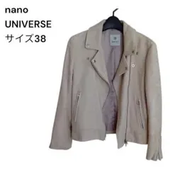 nano UNIVERSE ライダースジャケット サイズ38 羊革