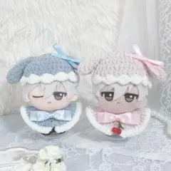 いつぬいサイズ☆うさぎ×ピンクパッチワーク柄♡4点set☆あんスタぬい