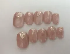 現品ピンクベージュ＊ネイルチップのサムネイル