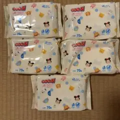 GOO.N 肌にやさしいおしりふき ディズニーデザイン 5個セット