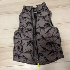 H&M キッズ ダウンベスト 恐竜柄 110cm(フード無し)