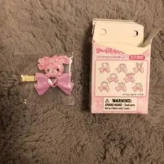 サンリオキャラクターズ　シークレット前髪クリップ　さくら　ボンボンリボン