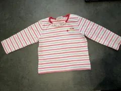 familiar ストライプ長袖Tシャツ 90