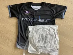 マリーンズBLACK SUMMER WEEKユニともちもちクッションのセット