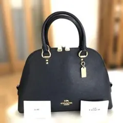 ［美品］コーチ　ハンドバッグ　ショルダーバッグ　2way ダークネイビー