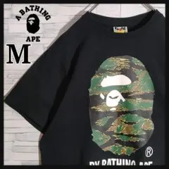 【良品 超希少】アベイシングエイプ ☆センターロゴ Tシャツ 猿ロゴ カモフラ