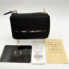 【未使用】DAKS ダックス コインケース カードケース ブラック 黒 レザー