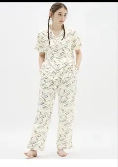 GU サテンパジャマ　トム＆ジェリー柄　Mサイズ