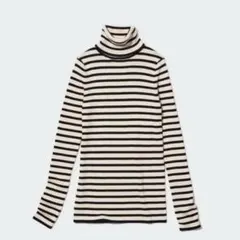 UNIQLO エクストラファインメリノリブタートルネックセーター