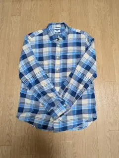 OLD NAVY スリムフィット チェックネルシャツ M