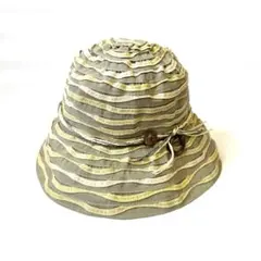 波状ストライプ バケットハット