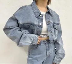 【WHO'S WHO gallery】デニムジャケット FREEサイズ