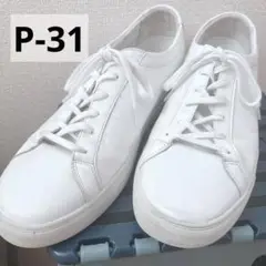 P-31 スニーカー メンズ 白 靴 ホワイト 韓国
