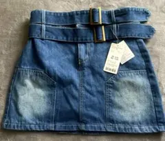 スプレイ スカート 新品未使用 ダブルベルトスカート 平成ギャル