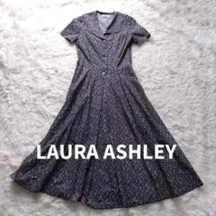 希少✨ローラアシュレイ セーラー襟フラワープリントワンピース ヴィンテージ80s