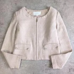 【USED】プロポーションボディドレッシング　ノーカラージャケット　サイズ2