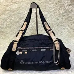 美品✨レスポートサック×トキドキ ボストンバッグ 裏地総柄