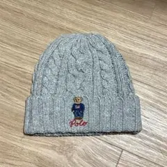 ポロラルフローレン　ポロベア　ケーブル編み　ニット帽