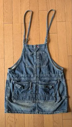 希少品　ジョンブル　サロペット　スカート　デニム　Мサイズ