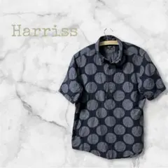 Harriss ハリス ドット半袖シャツ メンズ40/L（少し小さめ・M〜L）のサムネイル
