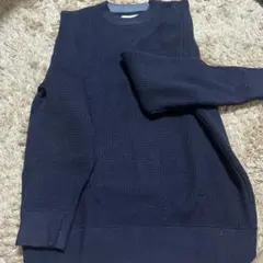 CIAOPANIC TYPY クルーネックニット ネイビー
