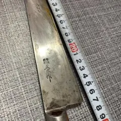 ステンレス包丁 約3 3cm 木製ハンドル - メルカリ