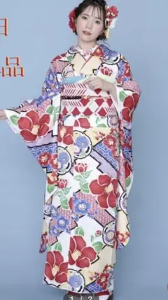 振袖＋袴＋袴半帯＋(ファー)4点　成人式　卒業式