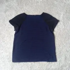 ZARA BASIC ボーダー柄 半袖カットソーのサムネイル
