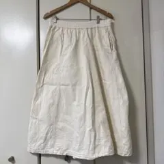 UNIQLO U デニムイージースカート アイボリー