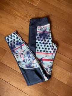 ロキシー　花柄ドットデザインレギンス　XSのサムネイル