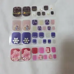 ネイルシールセット 4枚 デザイン多様