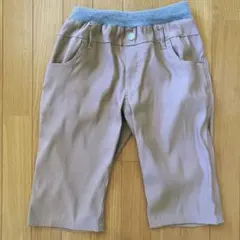 ベージュ ハーフパンツ 140cm ゴムウエスト