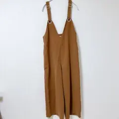 値下げ歓迎 KBF ブラウン サロペット Vネック