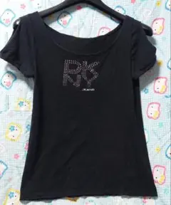 古着 DKNY ダナキャランニューヨークジーンズ デザイントップス ビジューロゴのサムネイル