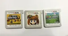 ニンテンドー3DS マリオ ゲームソフト ３個セット【動作確認済み】